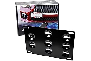 iJDMTOY No Drill License Plate Tow Hook Mounting Kit