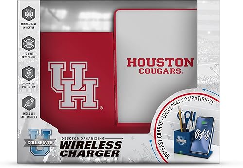 Miniatura 139 de SOAR NCAA - Soporte de carga inalámbrico unisex para teléfono celular y organizador de escritorio