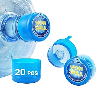 20 tapas de botella de agua de 3 y 5 galones de repuesto, no derrames, antisalpicaduras