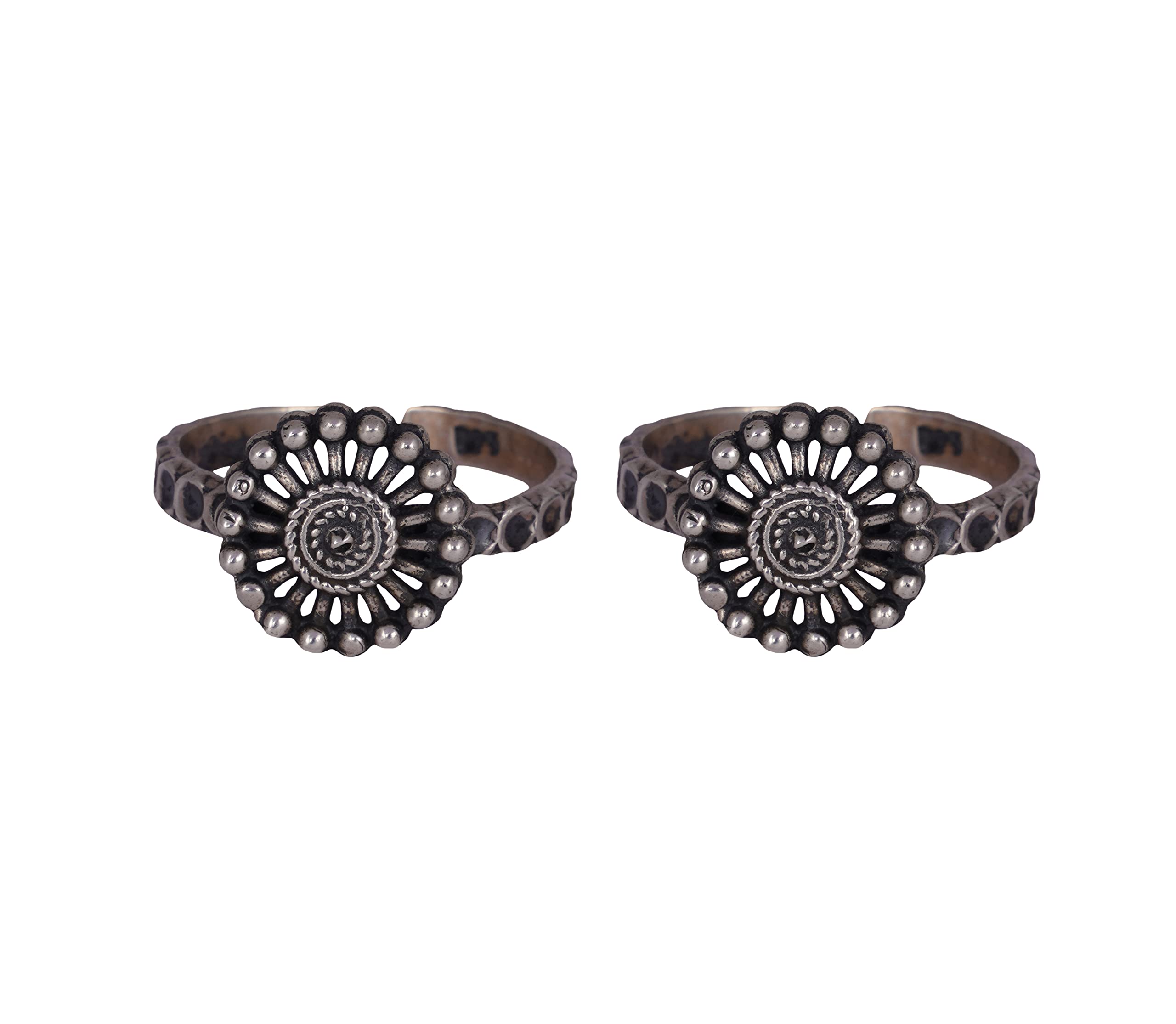 Shyle 925 Sterling Silver Toe Ring, Moh Intricate Chakra Toe Ring,Well Stamped with 92.5, Minimal Pieces, Handcrafted Oxidized Toe-Ring, Women Accessories (B0BK3W8HQS) Amazon Price History, Amazon Price Tracker