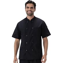 Chefwear Black Short Sleeve Chef Coat Unisex Adult