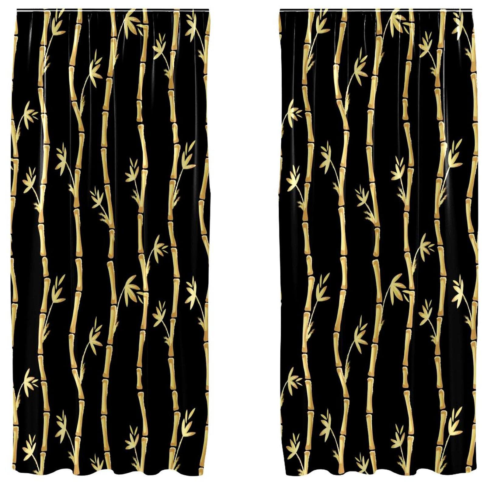 Rideaux bambou occultants en microfibre pour créer un cocon dans la chambre