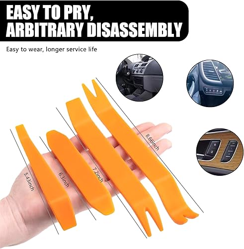 Miniatura 4 de ZKFAR Juego surtido de 240 clips de retención de automóvil, cierre de parachoques tipo empuje con removedor de sujetador, clips de remache de