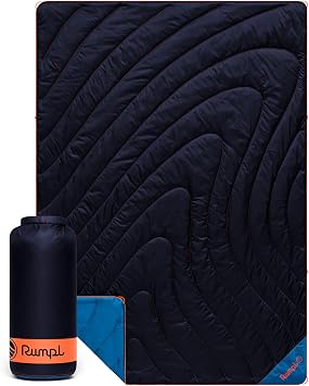 Rumpl Original Puffy 1-Person Blanket, Midnight Blue