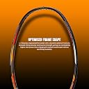 Li-Ning G-Force X5 Carbon Fibre Badminton Racket with Free Full Cover(79 Grams, 28 Lbs) (Black/Orange/Bronze) gallery image