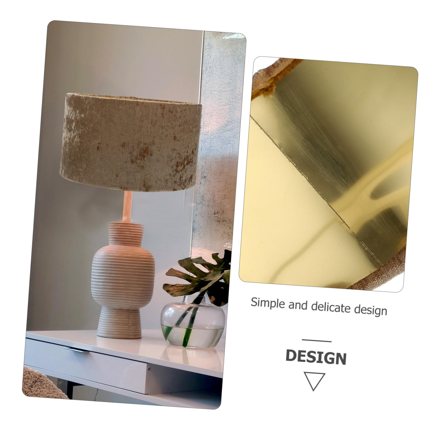 SHINEOFI Pantalla Decorativa de Tejido para Lámpara de Pie y Escritorio Base E14 y E27, Fácil de Instalar, Adecuado para Oficina y Dormitorio