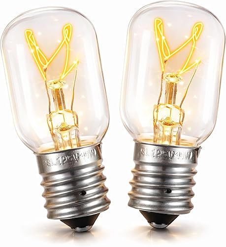 Bombilla para microondas Whirlpool – Bombilla para Whirlpool Maytag GE Amana Over The Range Hood Microondas, regulable con base E17 de 125 V, 40 W,