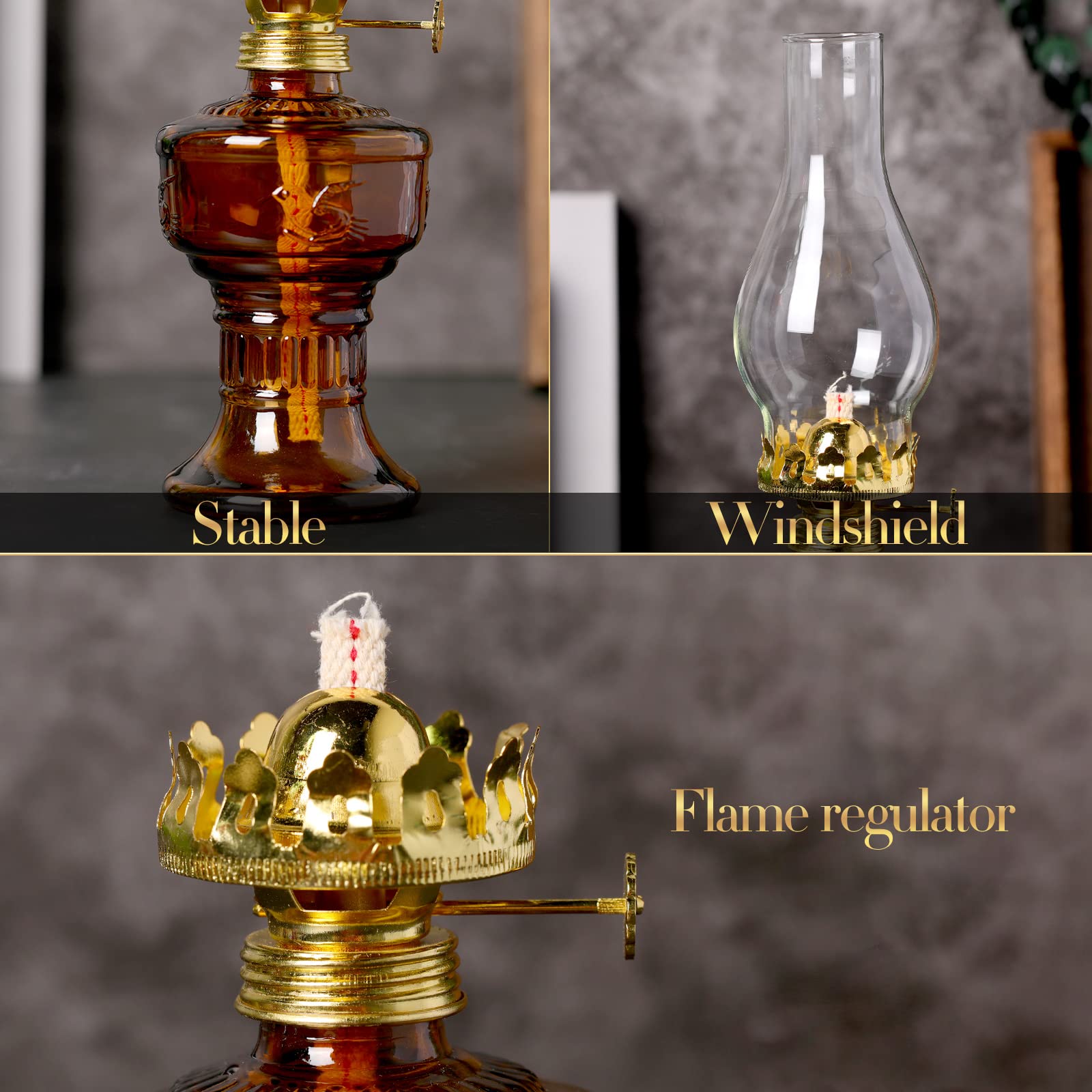 Amazon.com: 2 Pcs Chamber Oil Lamps for Indoor Use Vintage