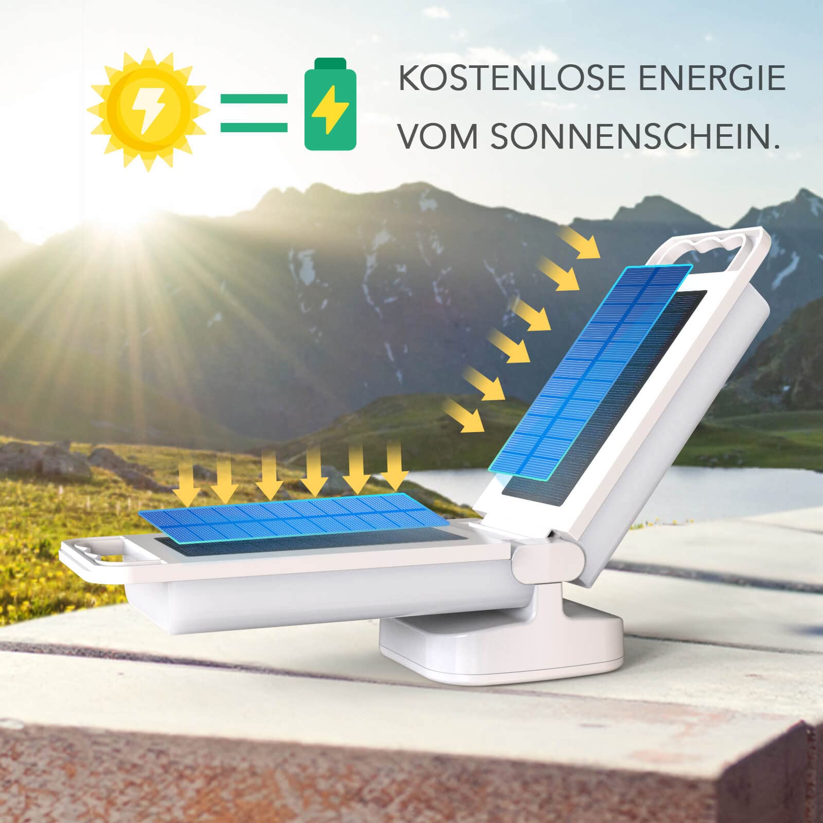 Lepwings 48 LED Campinglampe Solar, Camping Laternen Dimmbar Touch 6000 mAh Notstrombank, IPX4 Wasserdicht, Akku Lampe für Camping, Abenteuer, Angeln, Blackout Notfallausrüstung