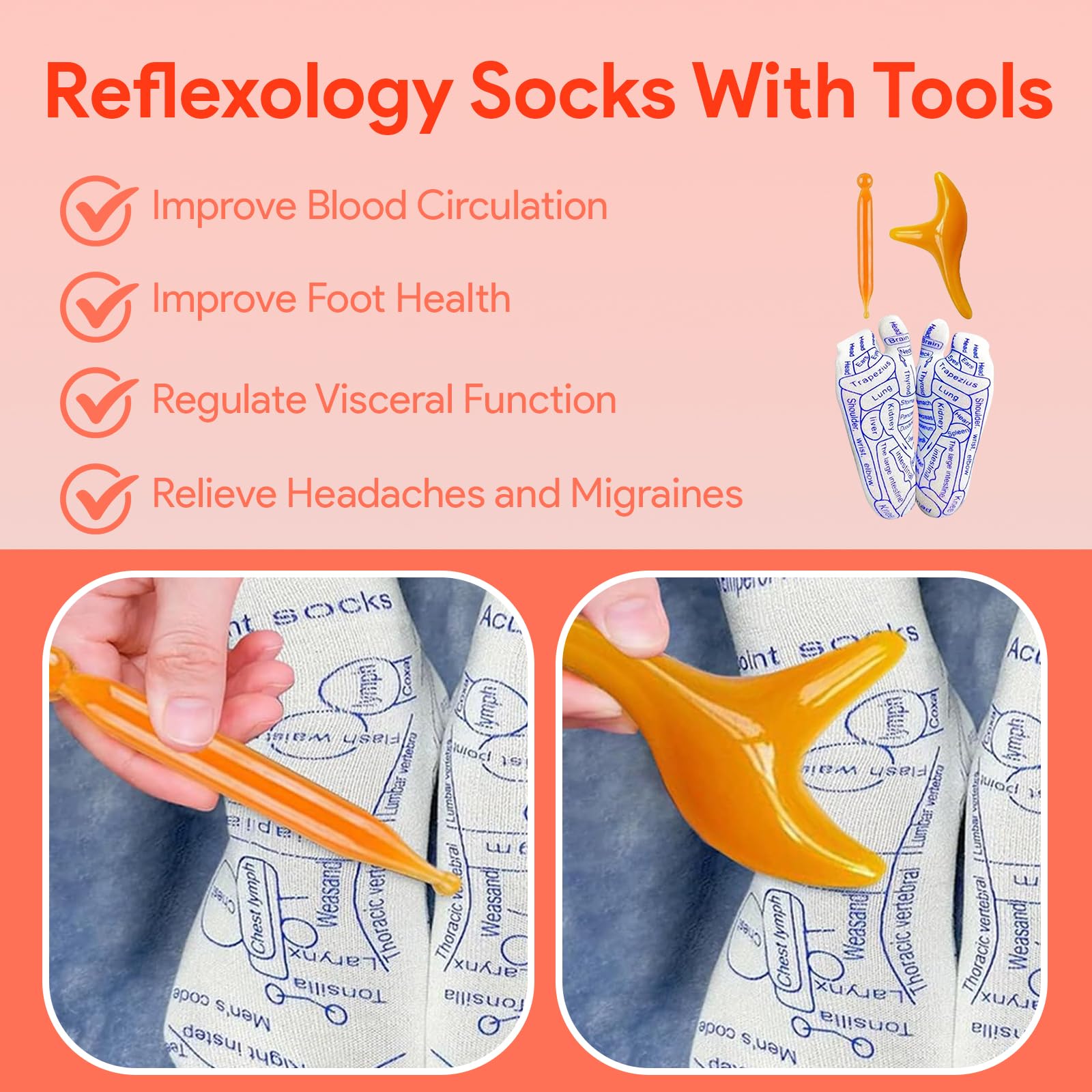 Acupressure Reflexology Socks Massage Set – Artoft - View #10