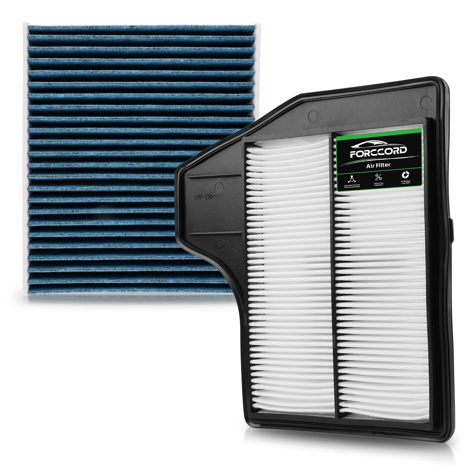 Forccord Cabin Air Filter and Engine Air Filter Combo