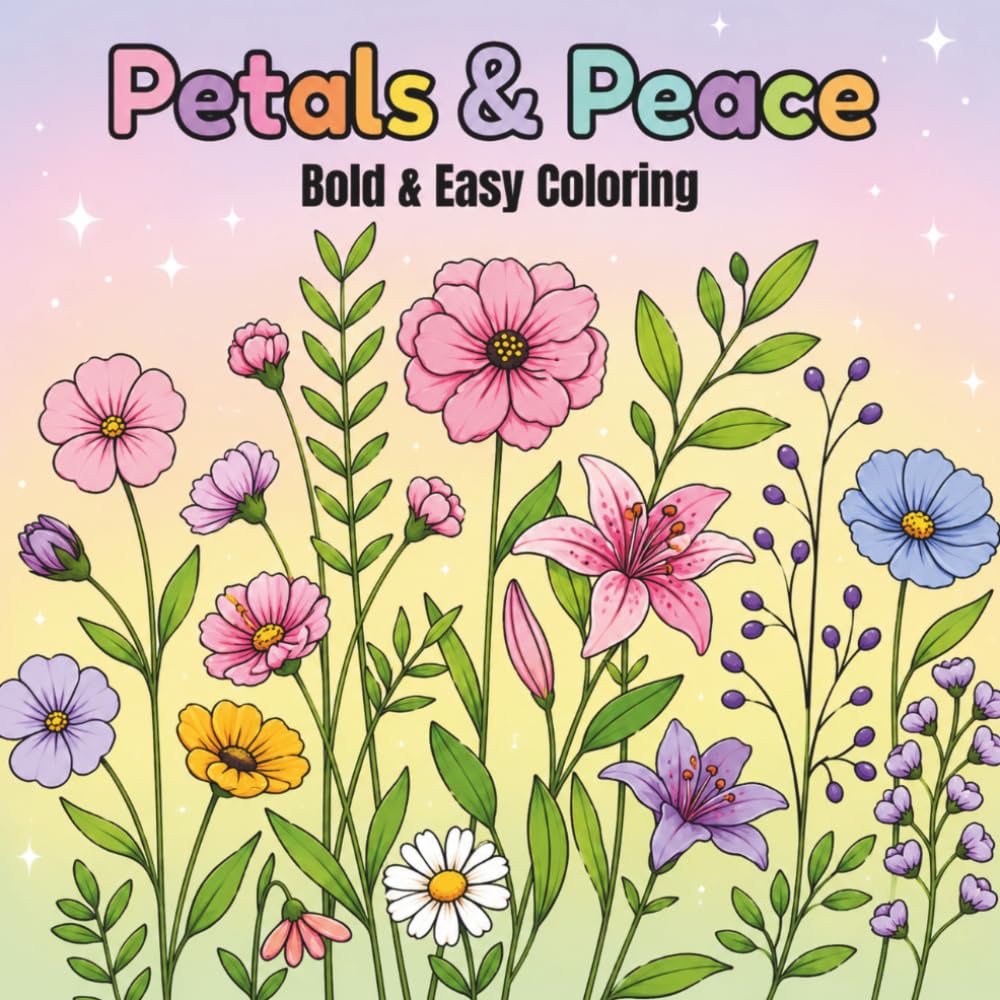 Petals & Peace: A Calming Journey Through Beautiful Blooms and Peaceful Designs