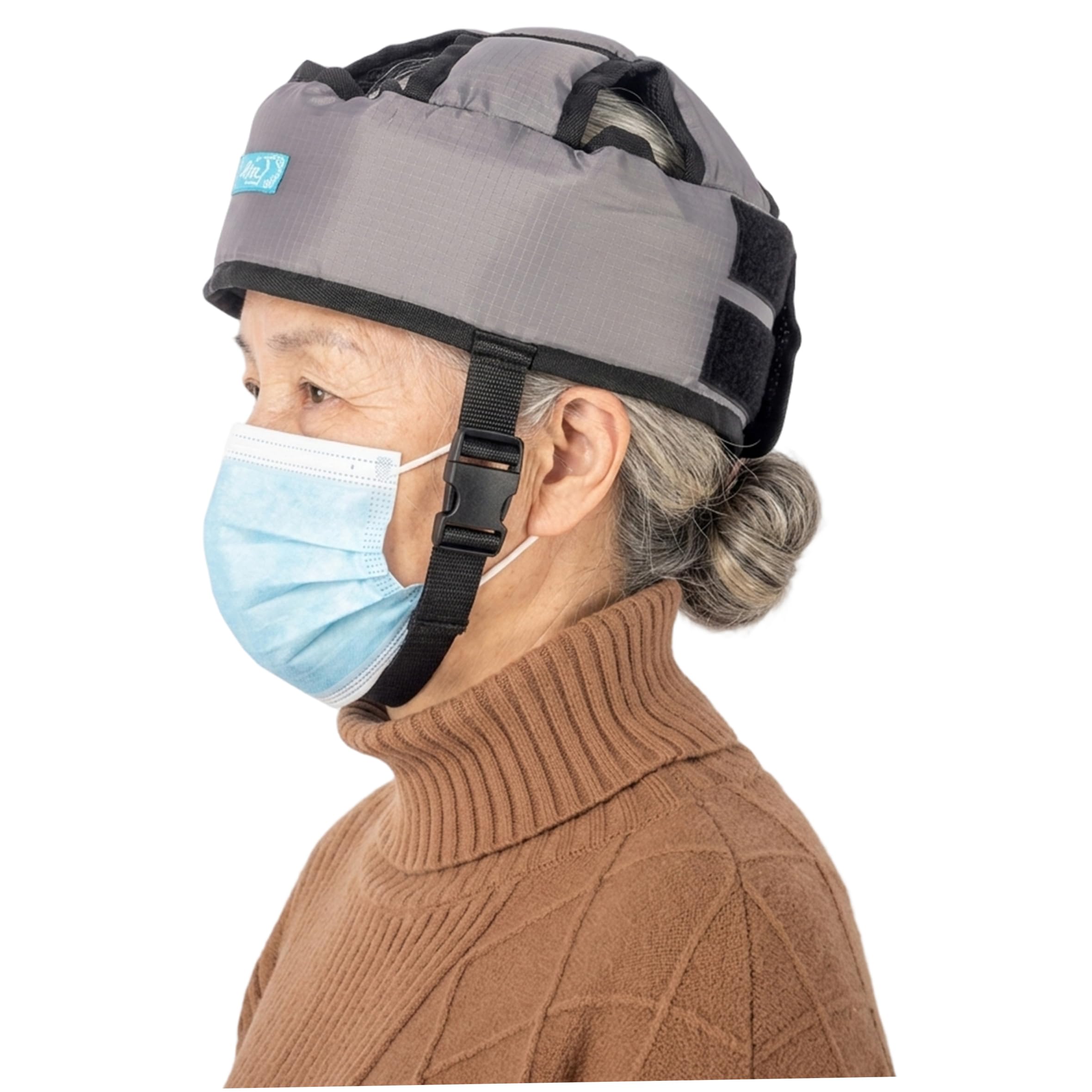 Casque anti-chute, casque de sécurité pour adultes, protection renforcée contre les chocs - Gris, anti-âge, doux et protecteur pour la prévention des chutes chez les personnes âgées