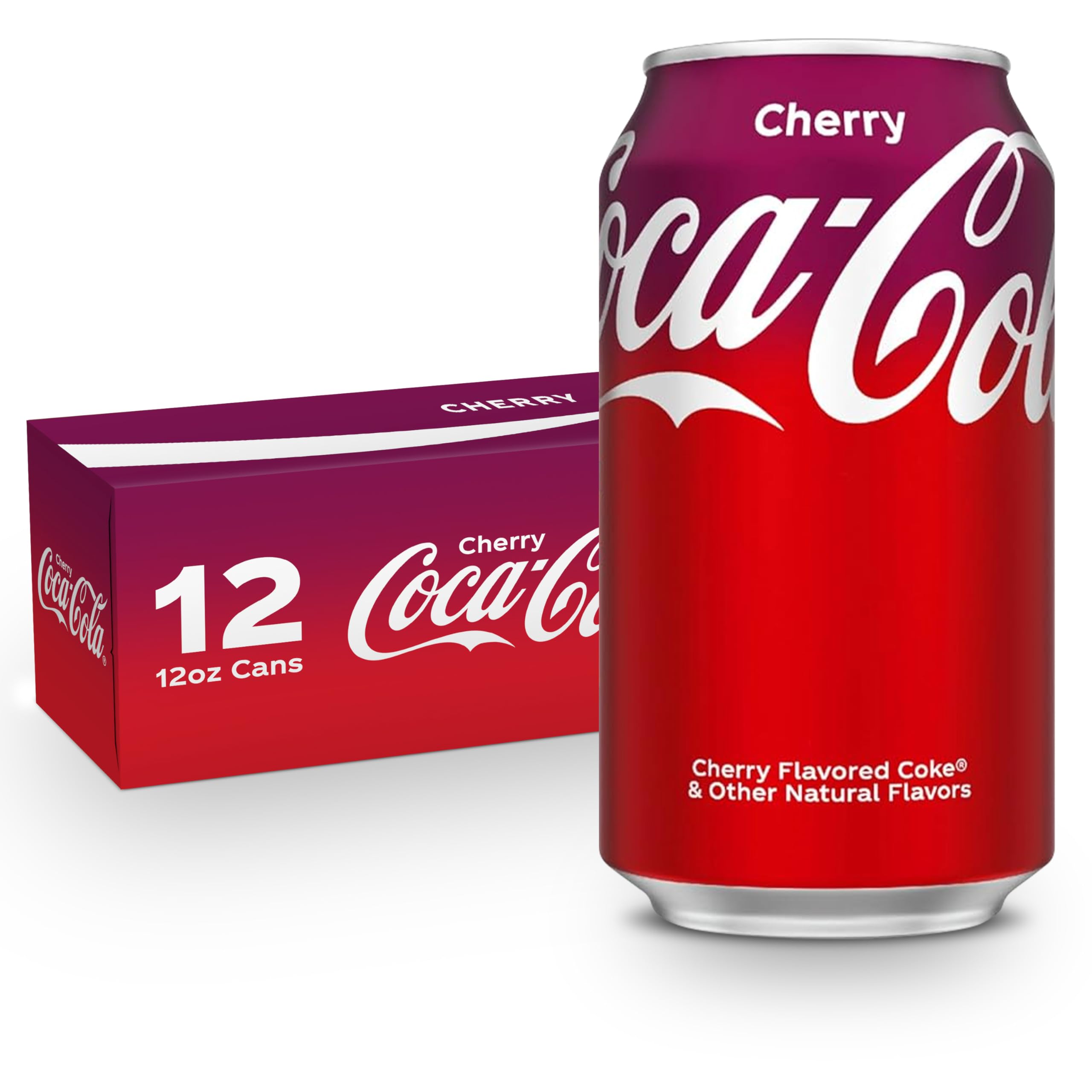 Coca-Cola Cherry Coke Soda, 12 Fl Oz (pack of 12)