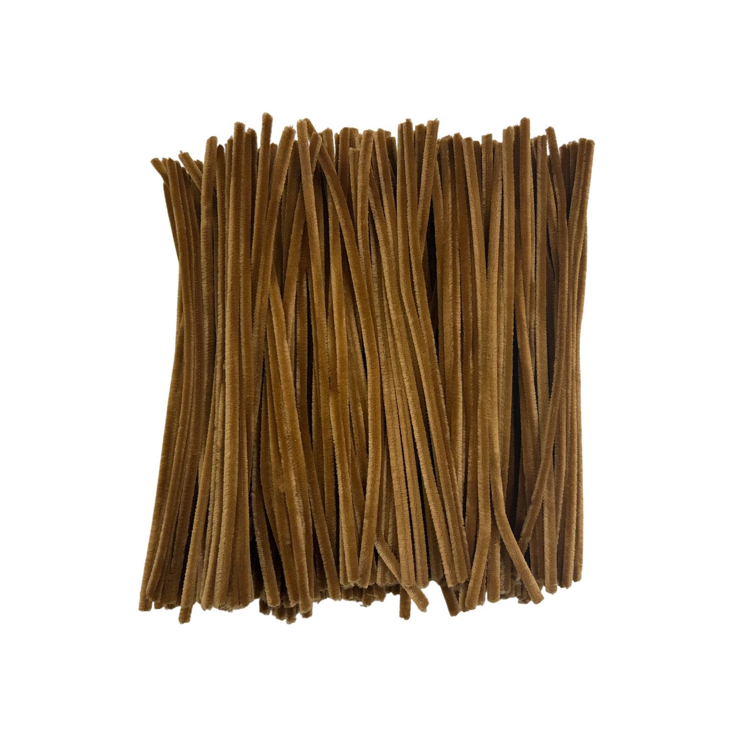 Pack of 250 Light Brown Coloured Pipe Cleaners 30cm x 6mm Craft Chenille Stems — image 1