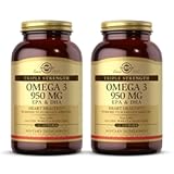 Triple Strength Omega 3 950 mg - 100 Softgels, Pack of 2 - Supports Joint & Skin Health - Non-GMO, Gluten Free, Dairy Free - 200 Total Servings