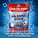 Casa De Amor 100% Pure Soda Ash Washing Soda Powder 900 gm, Sodium Carbonate Laundry Booster, Stain Remover, Hard Water Softener, Multi-Purpose Cleaner gallery image