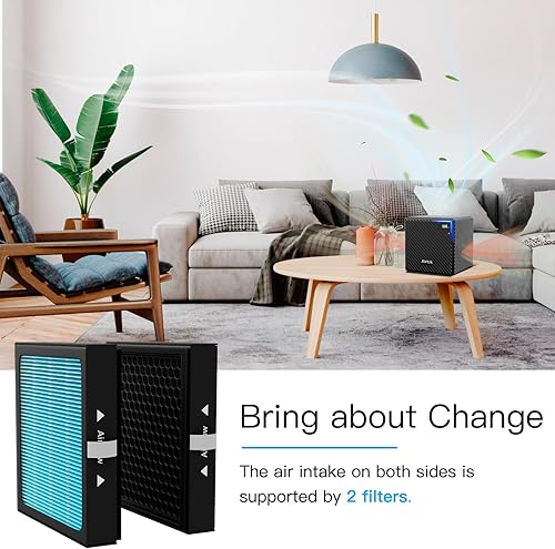 Miniatura 5 de Filtros de repuesto para purificador de aire, paquete de 4 filtros HEPA H13 de 4 etapas (BZ-1802)