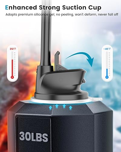 Miniatura 7 de APPS2Car Magsafe Soporte magnético para teléfono de montaje de coche mejorado de 13 pulgadas de largo con ventosa para iPhone 15 Pro Max Plus 14 13