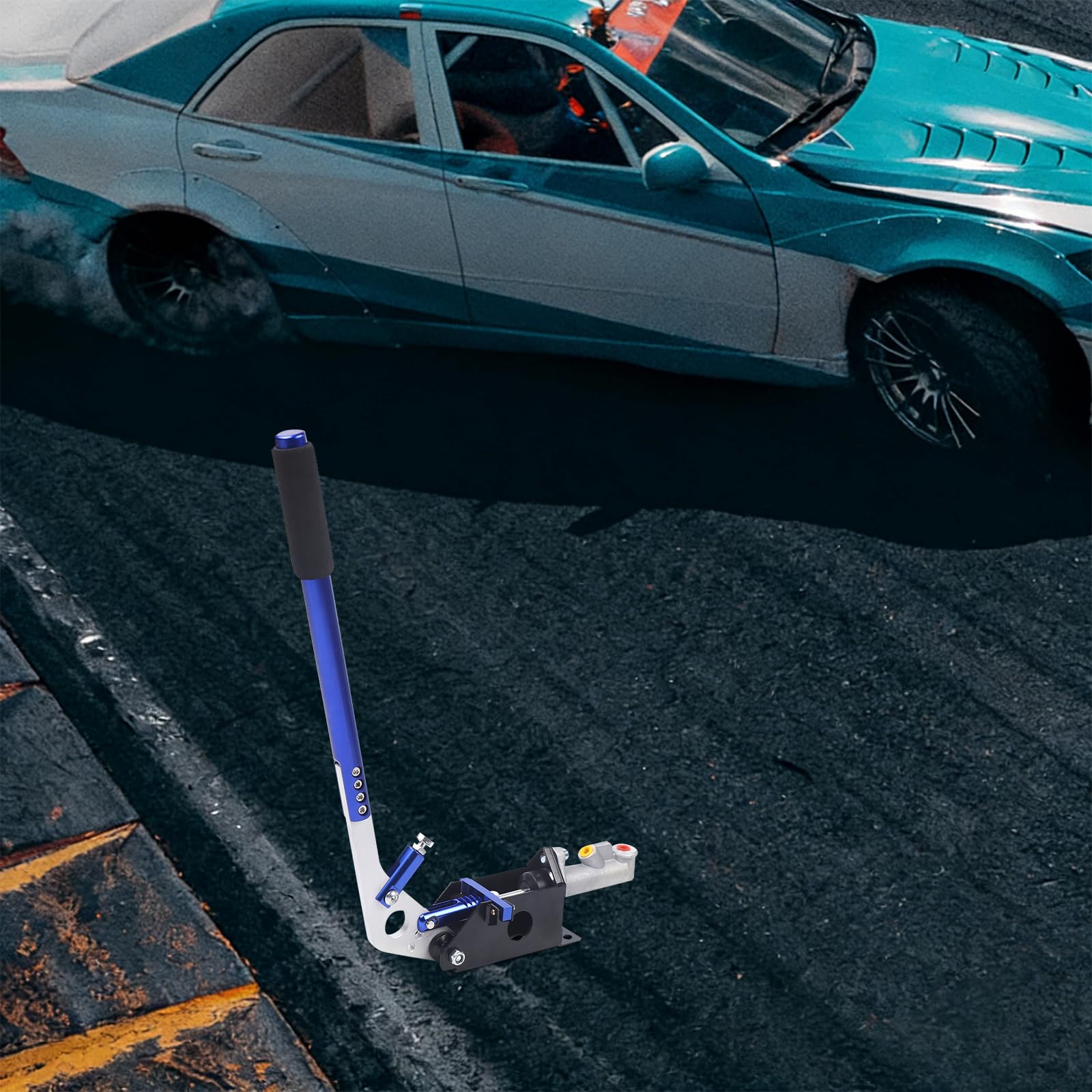 Freno a mano idraulico M8/M13 Freno a mano universale regolabile in lega di alluminio Drift Handbrake verticale in piedi Rally