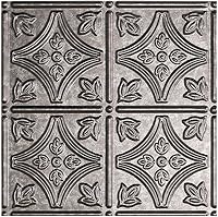 Vista 24 de FASÄDE Panel de techo adhesivo de vinilo decorativo de estilo/patrón tradicional 1 de 2 pies x 4 pies en fantasía de cobre (paquete de 5)