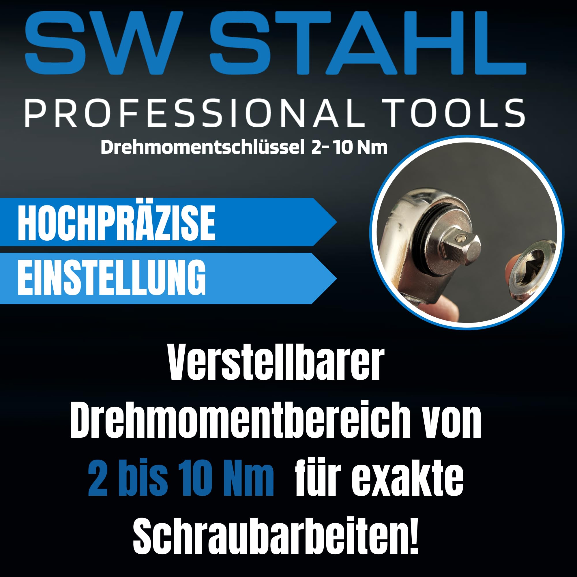 SW-Stahl 03810L Klucz Dynamometryczny 1/4 Cala, Stal Chromowo-Wanadowa | Precyzyjne Narzędzie Warsztatowe do Aut i Rowerów, Zakres Momentu Obrotowego, Wysoka Jakość Wykonania od SW-Stahl