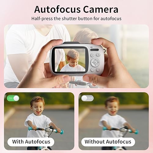 Miniatura 3 de WellTone - Cámara digital para niños, video 4K de 64 MP, cámaras compactas de zoom y disparo de 18X, mini cámaras de enfoque automático, pantalla de