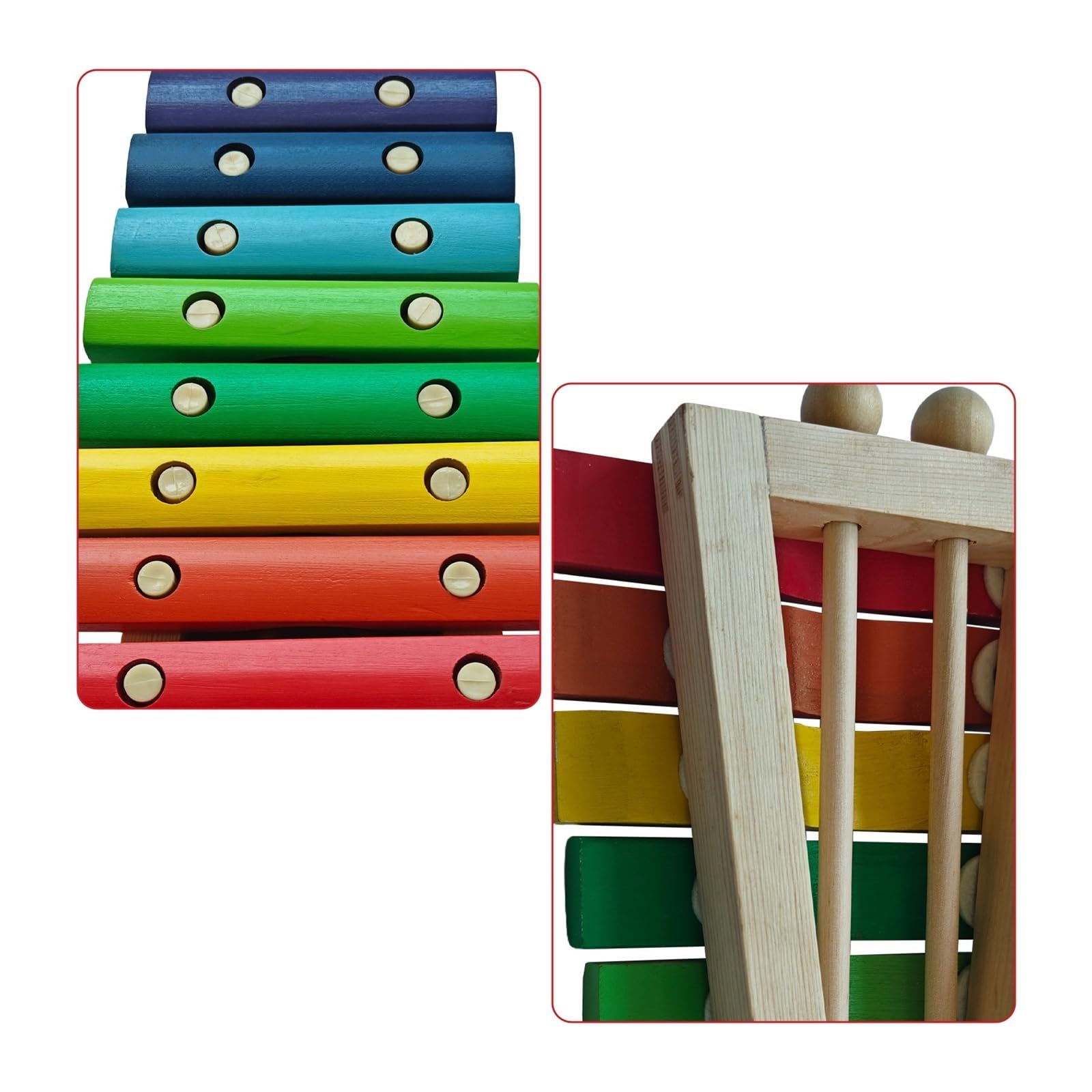 8 Notes Wooden Xylophone | Strumento musicale con 2 bacchette