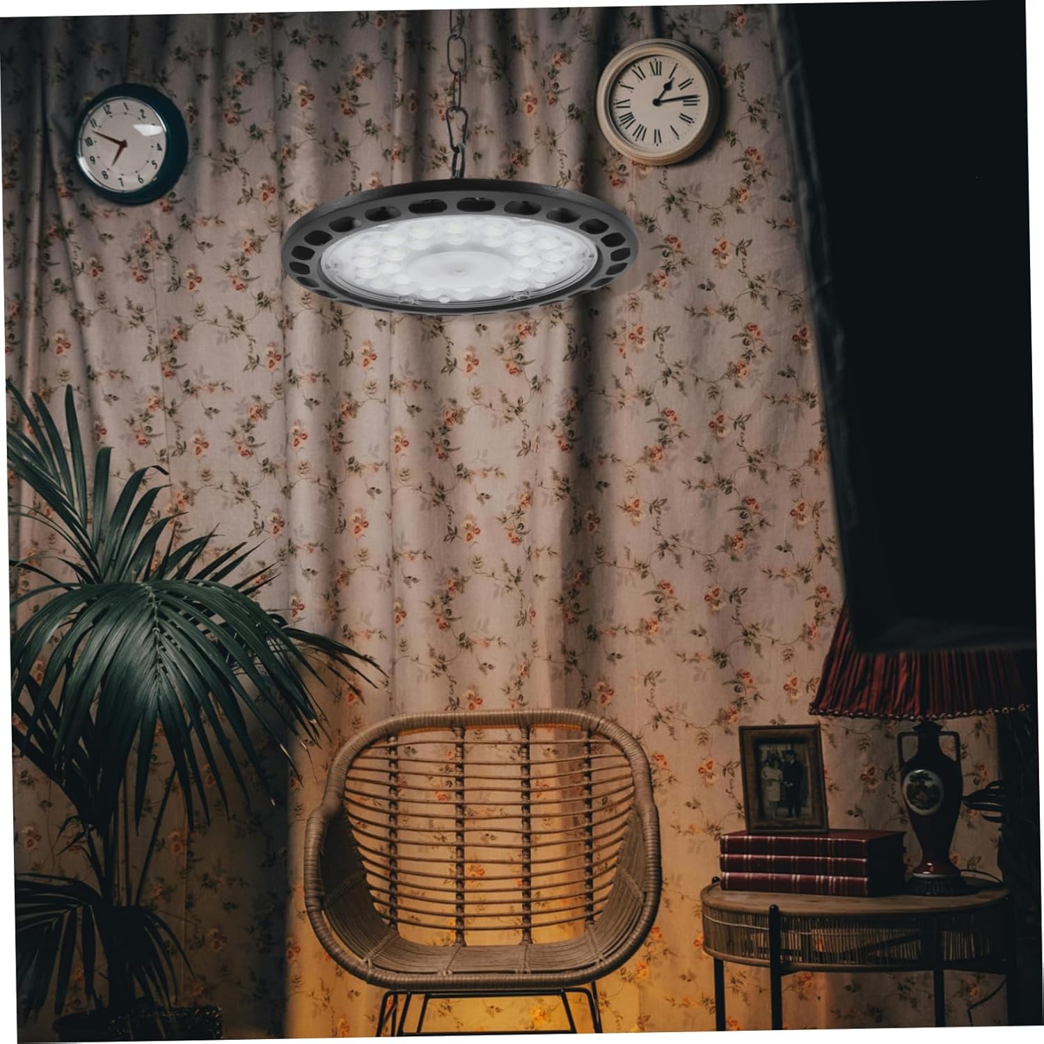 UFO Led High Bay Light Factory Lighting Fixture for Garage Warehouse and Workshop Energy-Saving Easy Ceiling Installation Rated