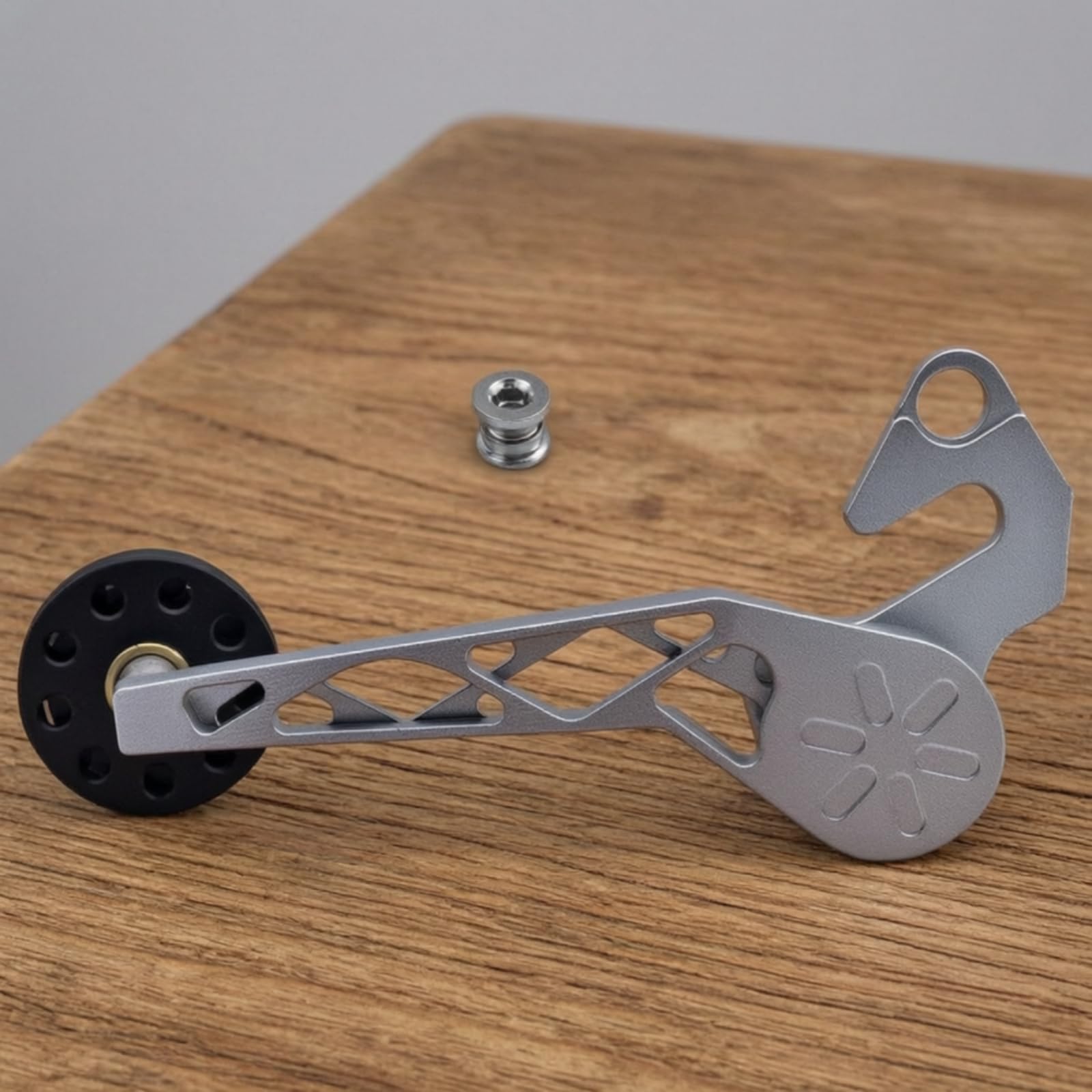 predolo Cana Bicicleta con Tornillos Cana con Polea Nailon Compacto para Transporte Urbano en Bicicleta