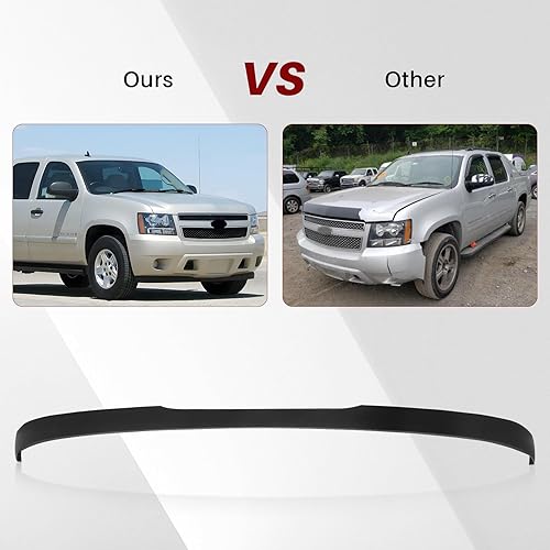 Miniatura 5 de JustDrivably Delantal de parachoques delantero, cenefa inferior, deflector de aire compatible con Chevrolet 2007-2014 Suburban 1500 2500 Avalanche
