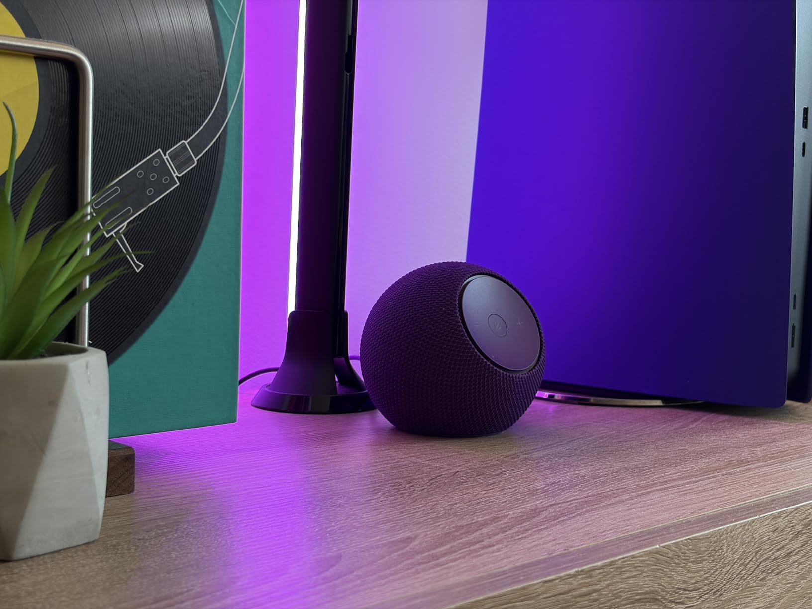 Echo Dot Max front view showing control panel