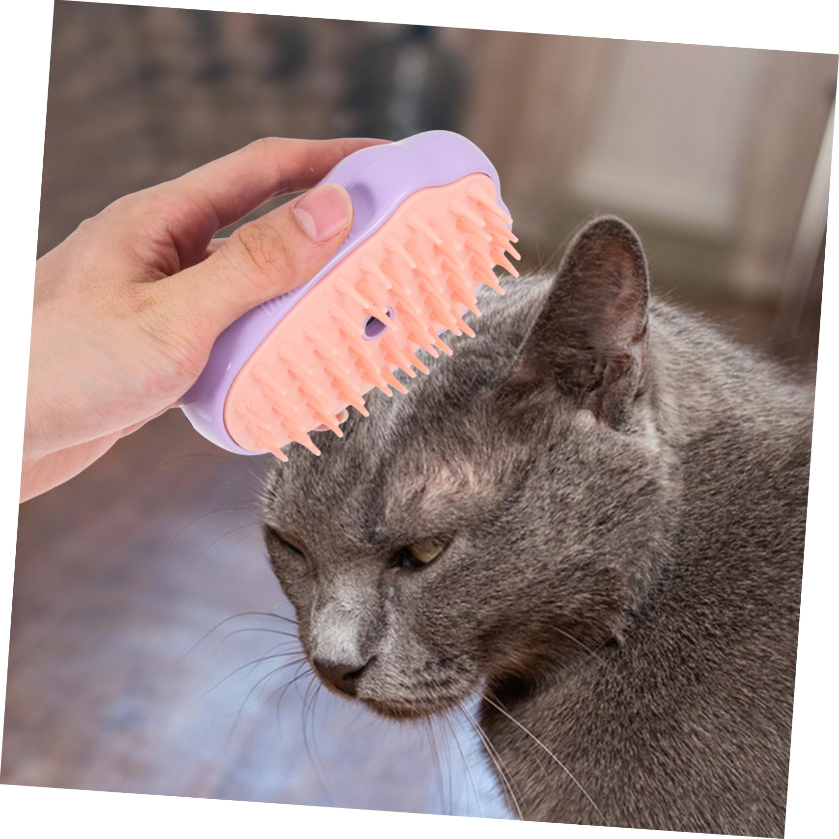 SUPVOX 4piezas Cepillo De Vapor Autolimpiante Para Mascotas Masaje y Eliminación De Enredos Cepillo Multifuncional Para Perros y Gatos