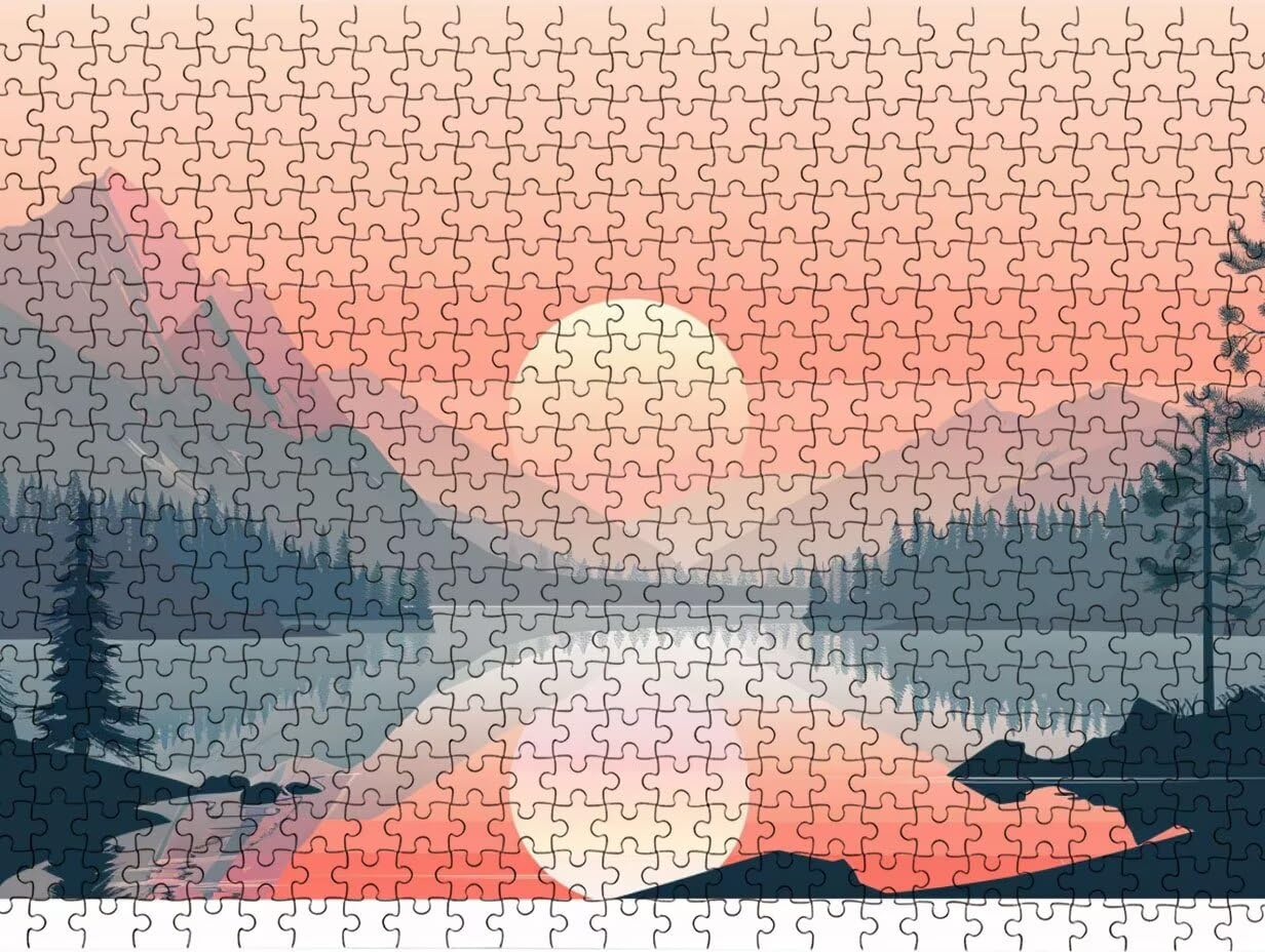 Clásicos Puzzle 3000 para Adultos, Paisaje Al Atardecer LDYQS7-372