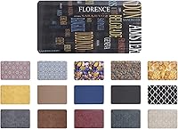 Vista 12 de Mabel Home Tapete antifatiga, 3 tamaños (20 x 32 y 20 x 39 y 24 x 70), 16 colores – Tapete de escritorio de pie – Resistente a las manchas – Parte