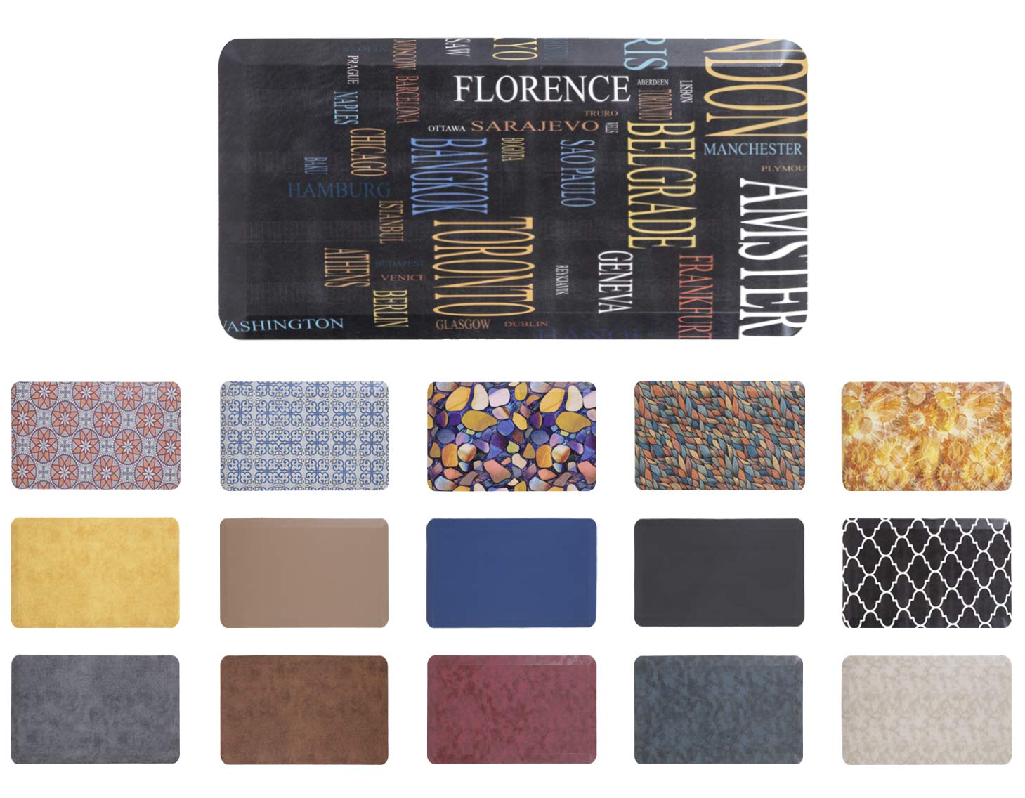 Mabel Home Anti Fatigue Floor Mat Typography 20 in x 39 in