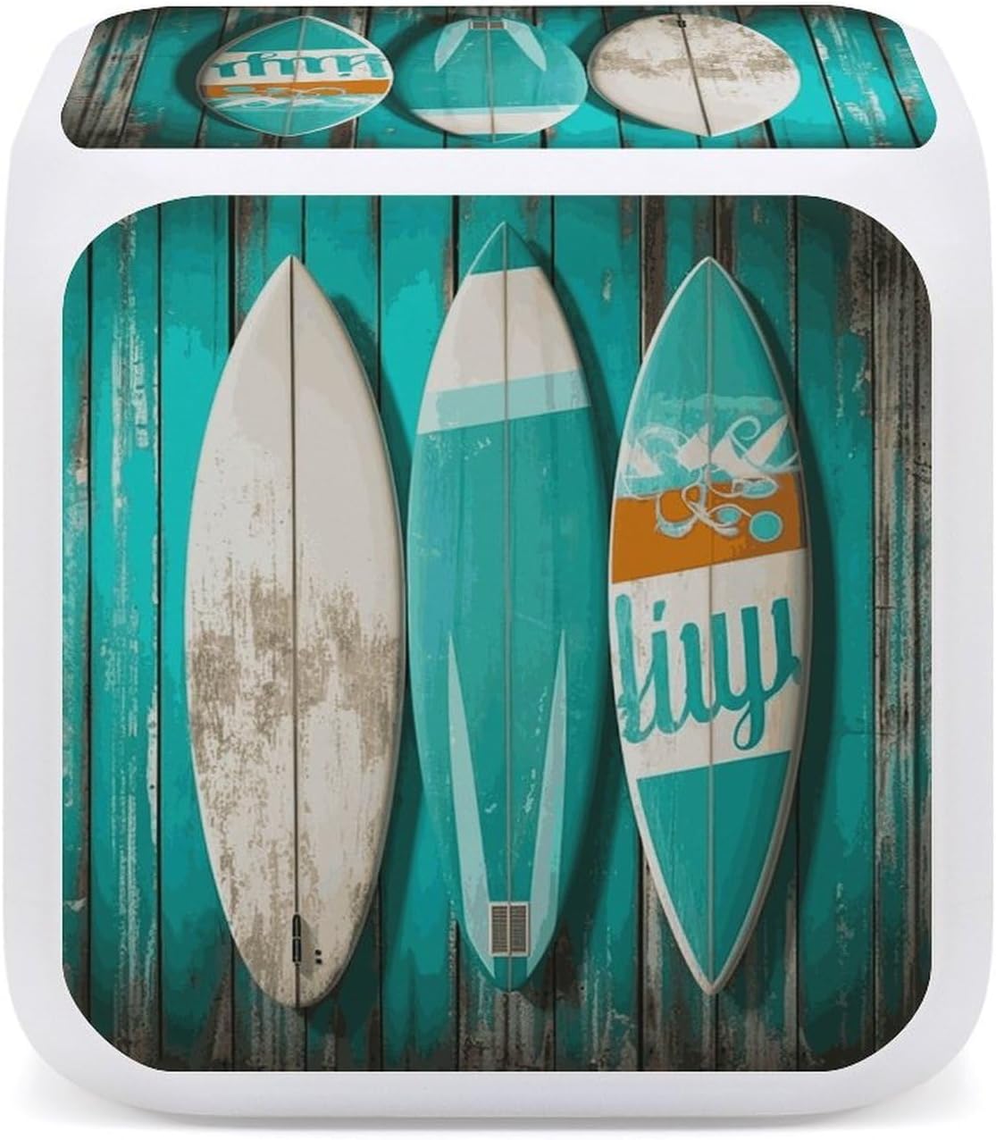Vintage Surfboard Sunrise Alarm Clock Digital Alarm Clocks image 4