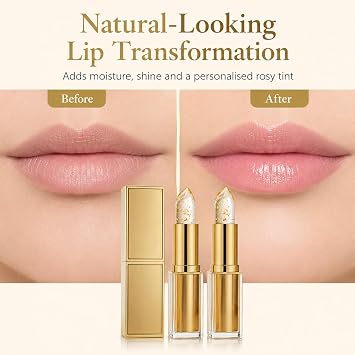 Colour Changing Lipstick,2PCS Lipstick for Older Women,PH Adjusting