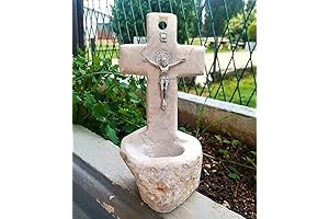 Holy Water Font: Medjugorje Natural Water Stone