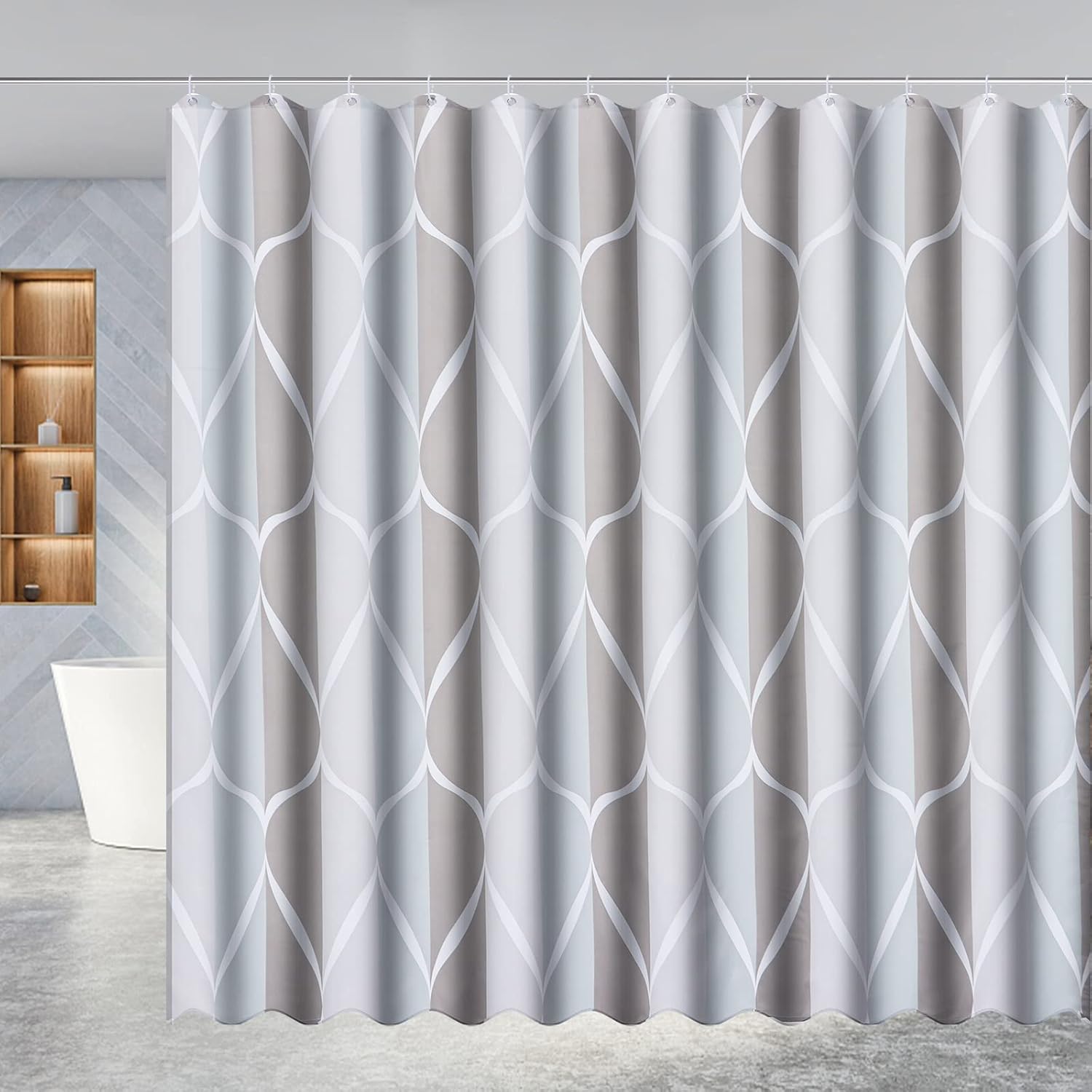 Woisut Shower Curtains, Thickened Water Proof Quick Drying