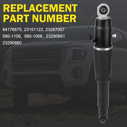 Miniatura 6 de 84176675 Amortiguadores de aire traseros compatibles con Yukon 2015-2021 (XL) Suburban Tahoe Escalade (ESV)
