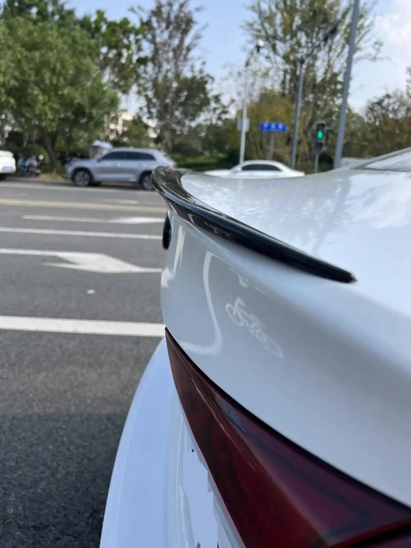 Spoiler dachowy Uniwersalny Spoiler Samochodowy - Skrzydło Spoiler Bagażnika DIY, Jodła Do Sedanów/Hatchbacków/SUV-ów