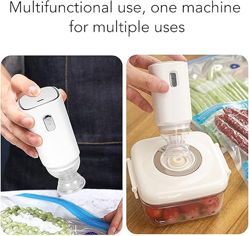 Miniatura 2 de Bomba de aire eléctrica, bomba de vacío automática portátil inalámbrica, alimentada por batería, bomba de compresión de vacío eléctrica para bolsas