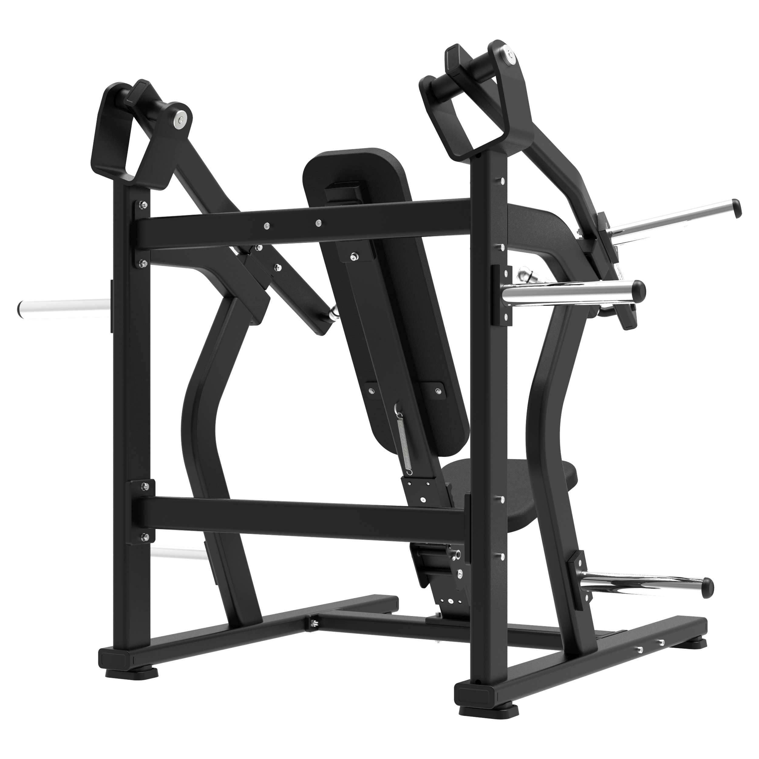 Tunturi Platinum Incline Chest Press Kraftstation – Fitnessmaschine für Brusttraining – Plate Loaded Homegym – 200 kg Maximales Gewicht – V-Serie
