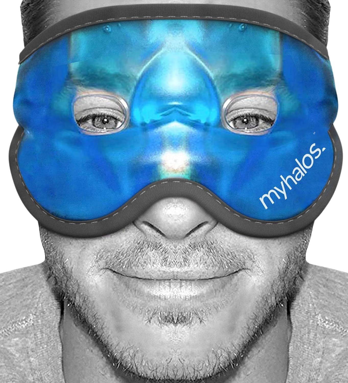 MyHalos Cooling Gel Eye Mask, Cold Ice Pack for Puffy Eyes &amp; Dark Circles