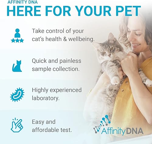 Miniatura 2 de Prueba de ADN PKD para gatos Kit de recolección de muestras caseras para 1 felino Pruebas de enfermedad renal poliquística Solo frota