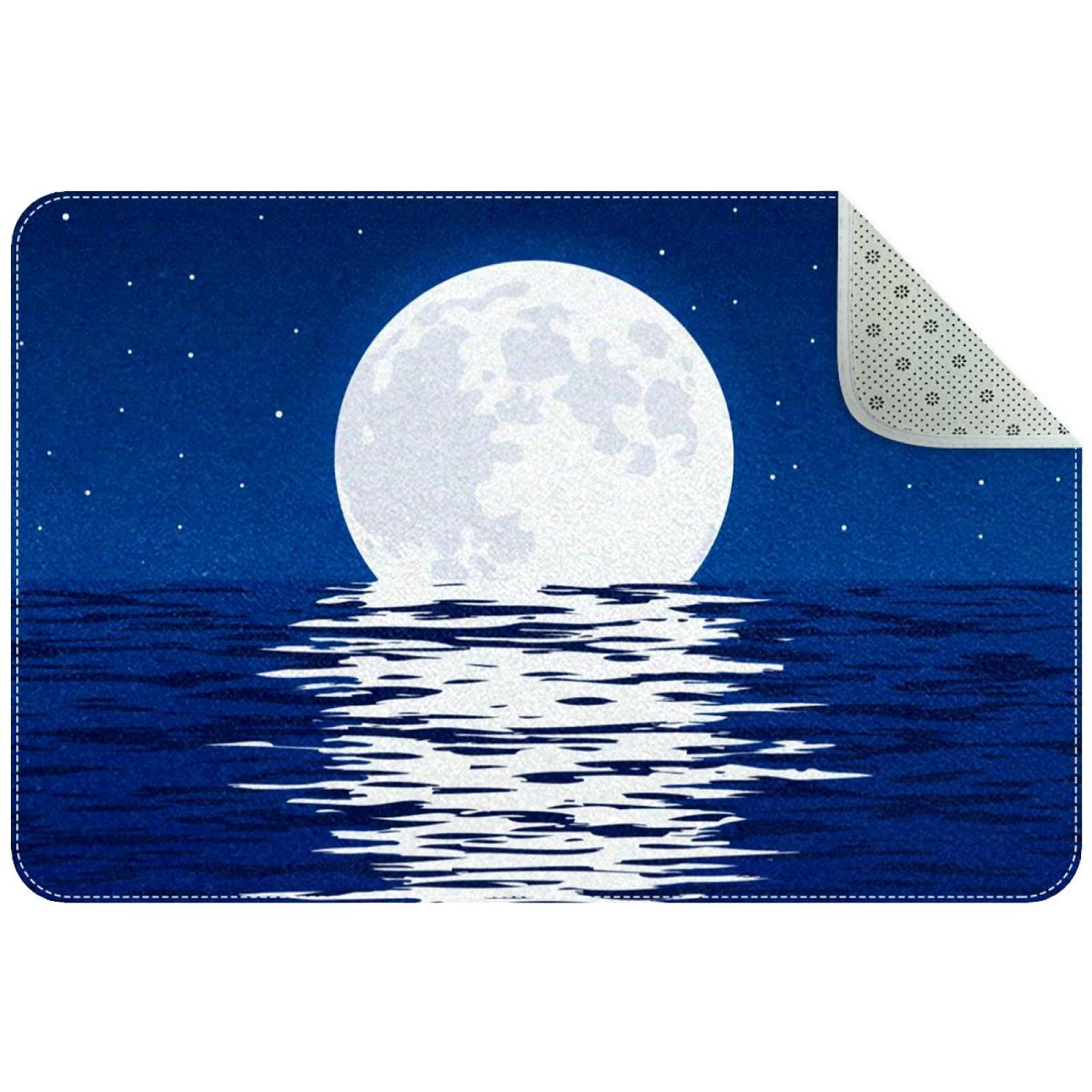 Tapis de porte lune de mer antidérapant pour éviter les glissades dans l'entrée