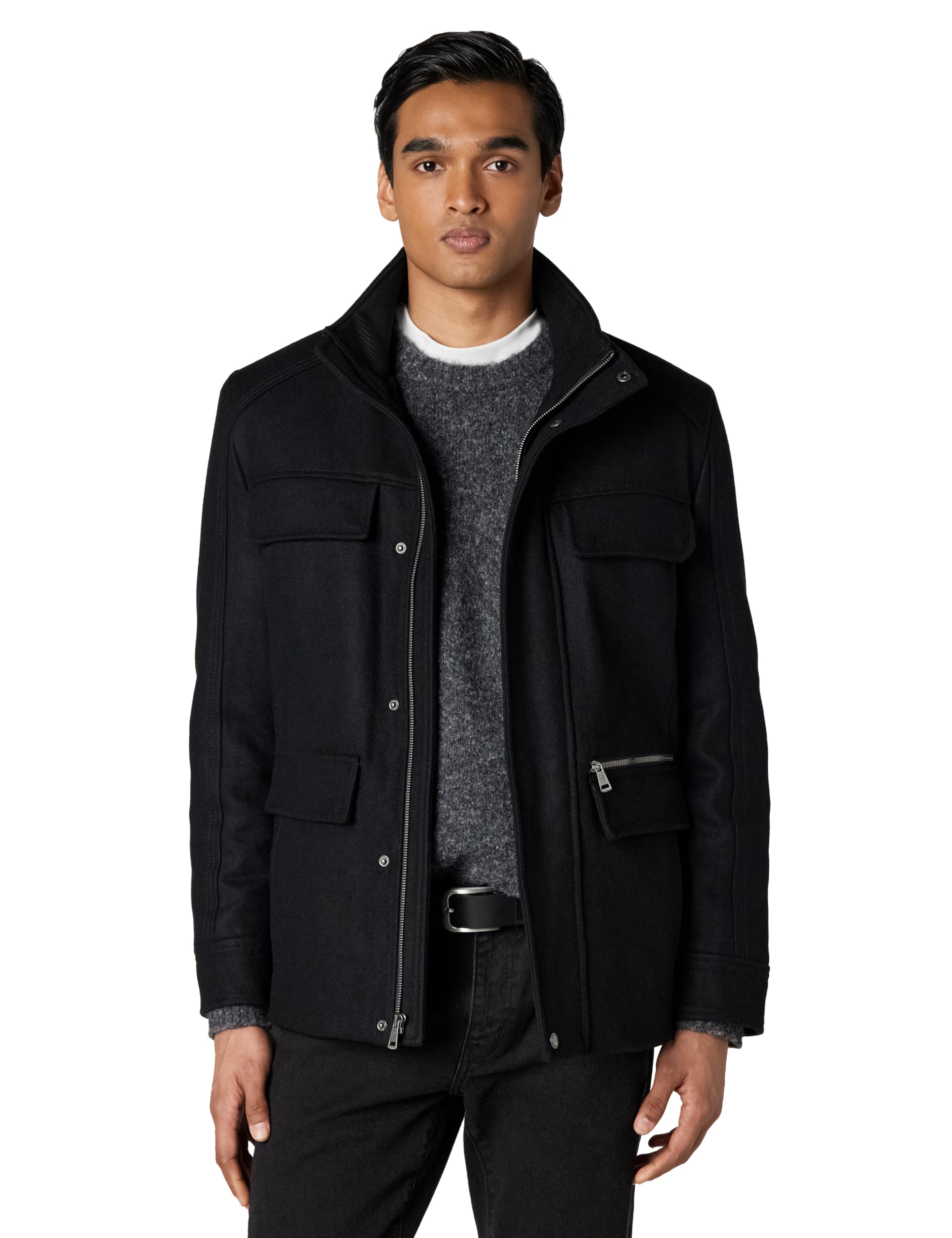 Amazon.com: Cole Haan Men's Field Multi-pocket Coat
