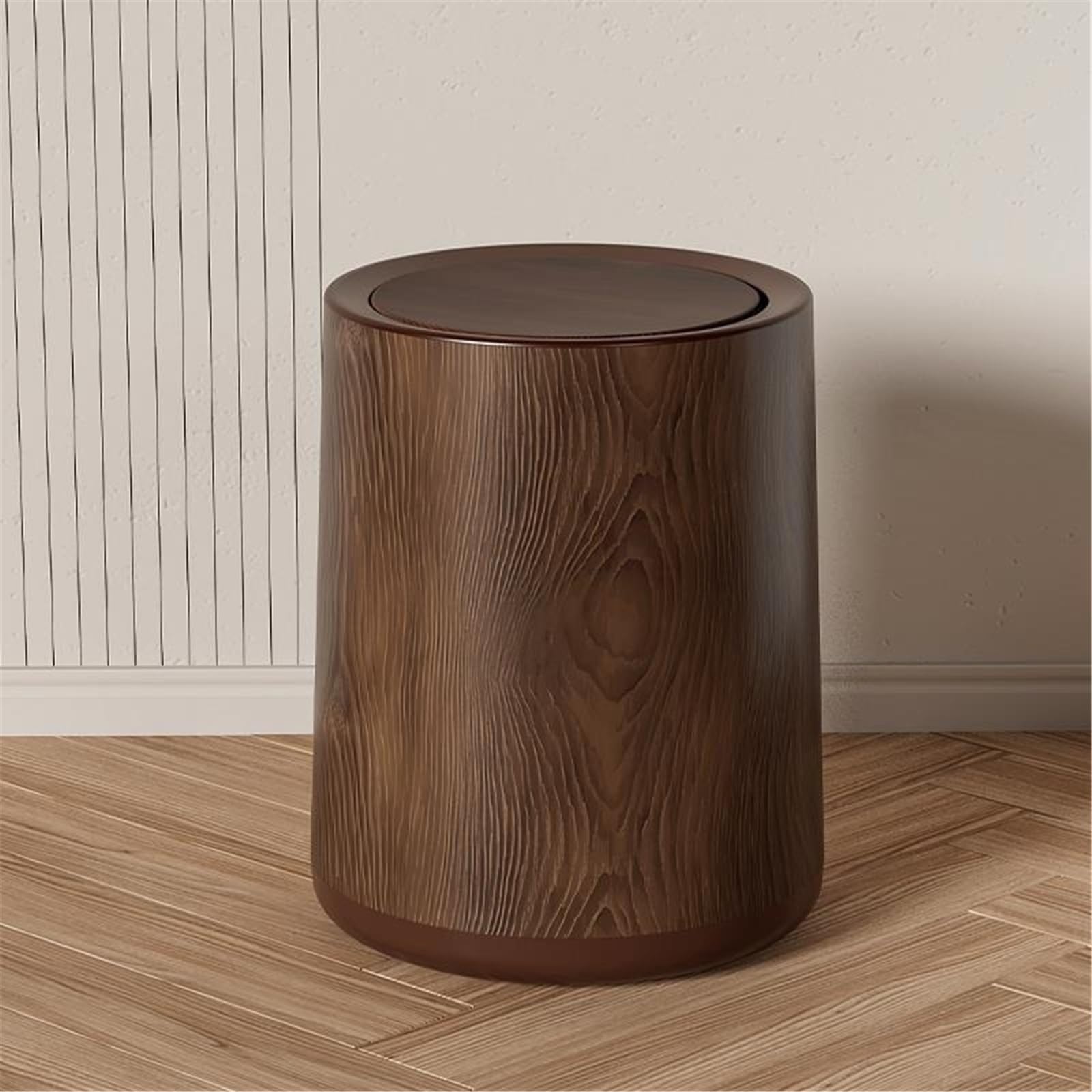 Kosz na śmieci kuchenny Minimalistyczny kosz na śmieci, kosz na śmieci w stylu vintage do biura domowego (duży)