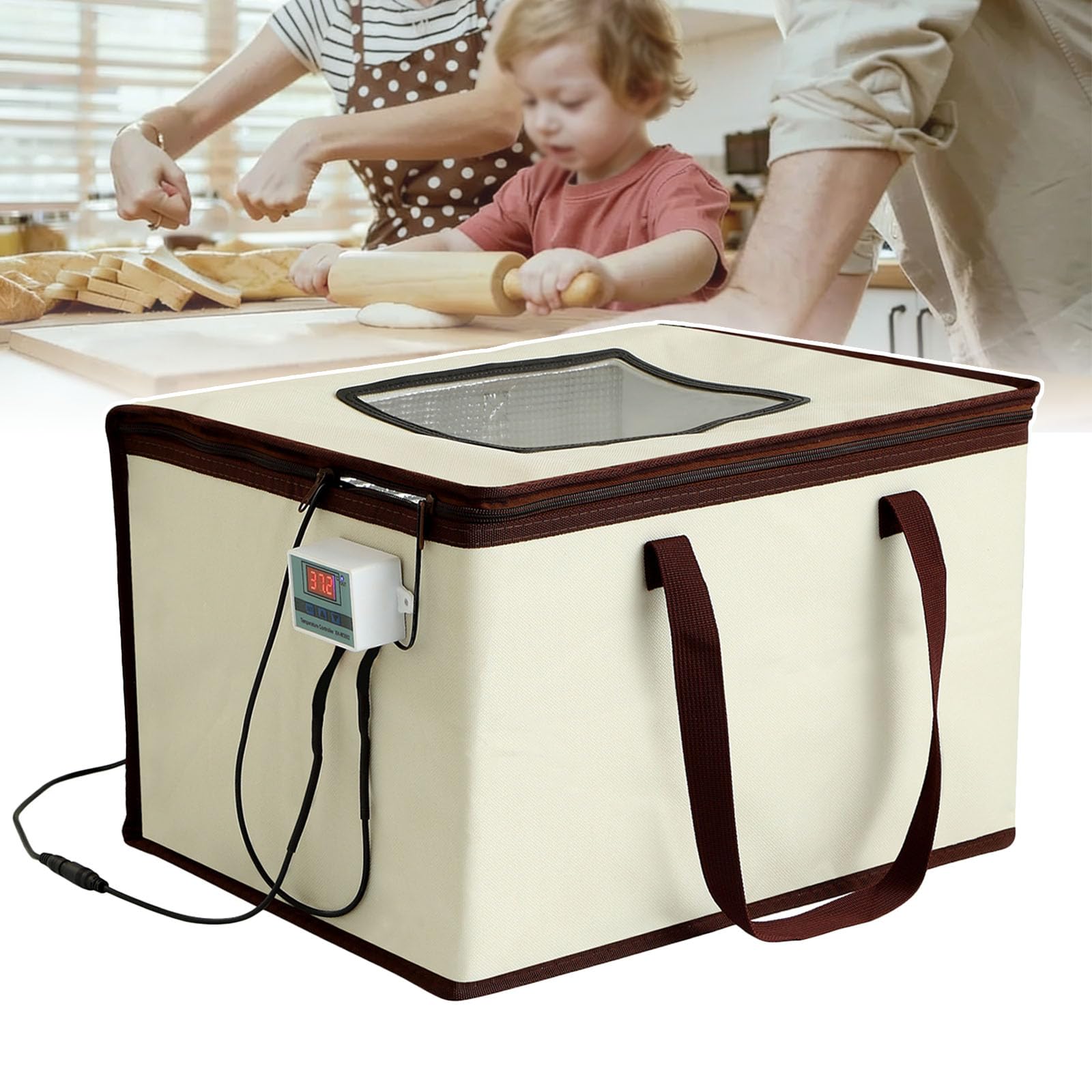 Boîte de fermentation pour pain 35L pliable et chauffage uniforme isolation